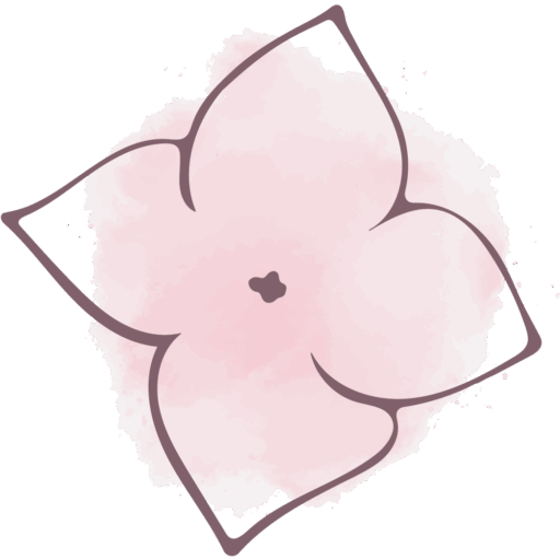 Blume im Aquarell-Stil von Anne Heitkämper 